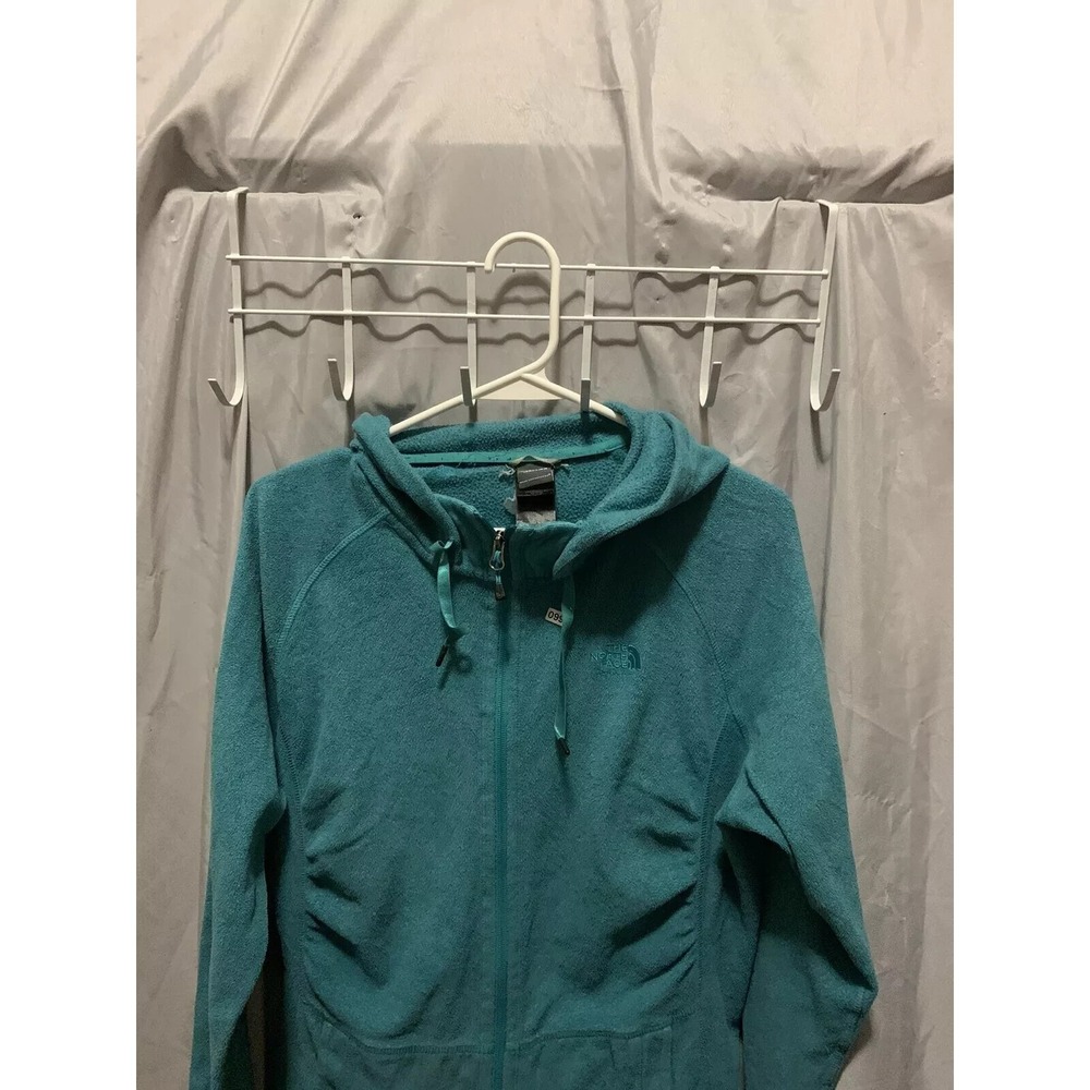 The North Face Hoodie Adult Large Blue Long Sleeve Vintage 90s Women's Sherpa - Picture 2 of 13